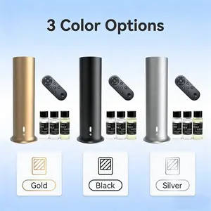 Smart Waterless Scent Diffuser, Aromatherapy Essential Oil Diffuser with Remote Control & 3 Bottles of Fragrance Oils - Home Fragrance Machine for Bedroom, Living Room, Office, Hotel