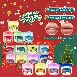 [Christmas limited gift box 4/8 packs] 4/8 sets of lipstick with Christmas theme and cute packaging, lasting moisturizing, repairing and cracking, creating moist lips, Christmas theme and cute packaging, a good choice for Christmas gifts