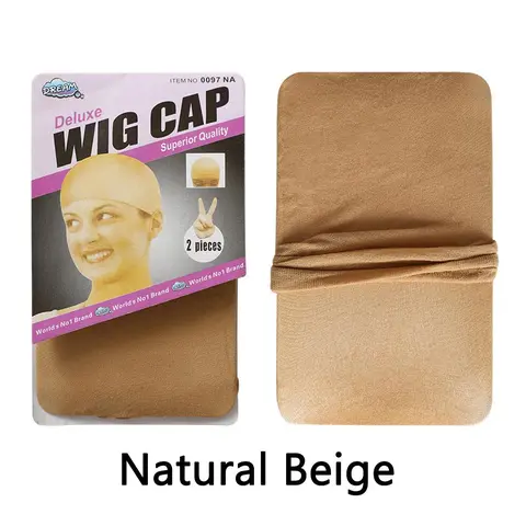 2Pcs Beige Color Wigs Cap For Human Hair Wigs Bling Hair Fashion summerwins backtoschool