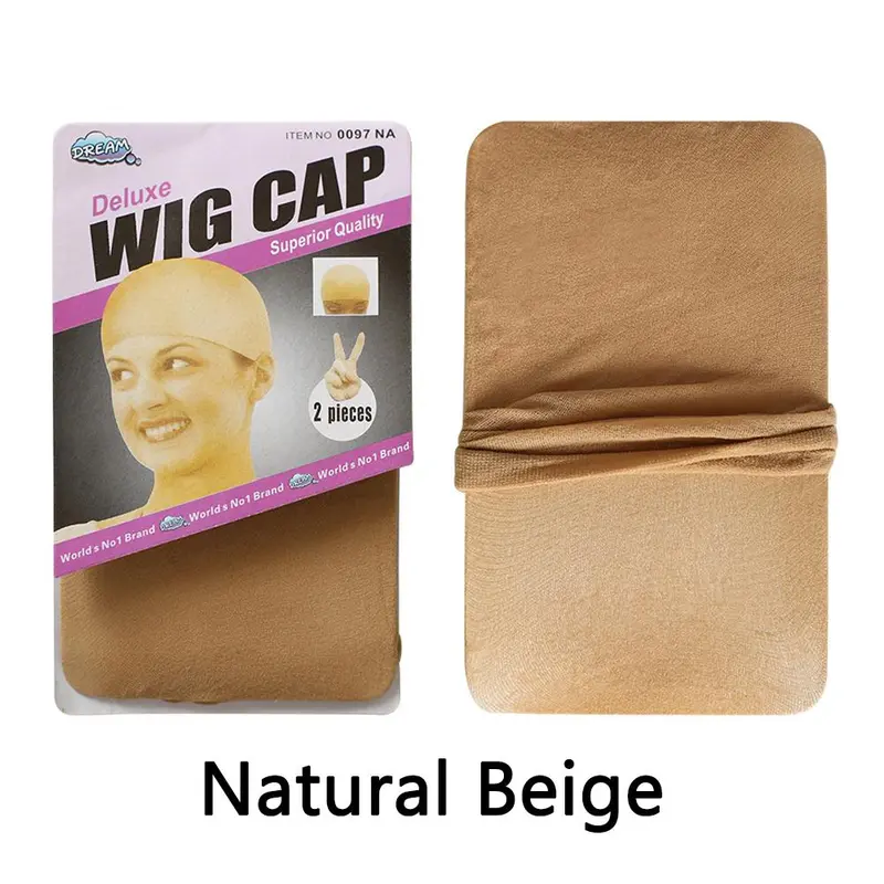 2Pcs Beige Color Wigs Cap For Human Hair Wigs Bling Hair Fashion summerwins backtoschool