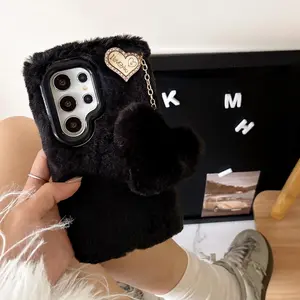 Heart Pendant Phone Case for Samsung S26/s26plus/s26ultra/s25/s25plus/s25ultra/s24/s24plus/s24ultra/s23/s23plus/s22/s22plus/s22ultra Decorative Smartphone Protector Accessories