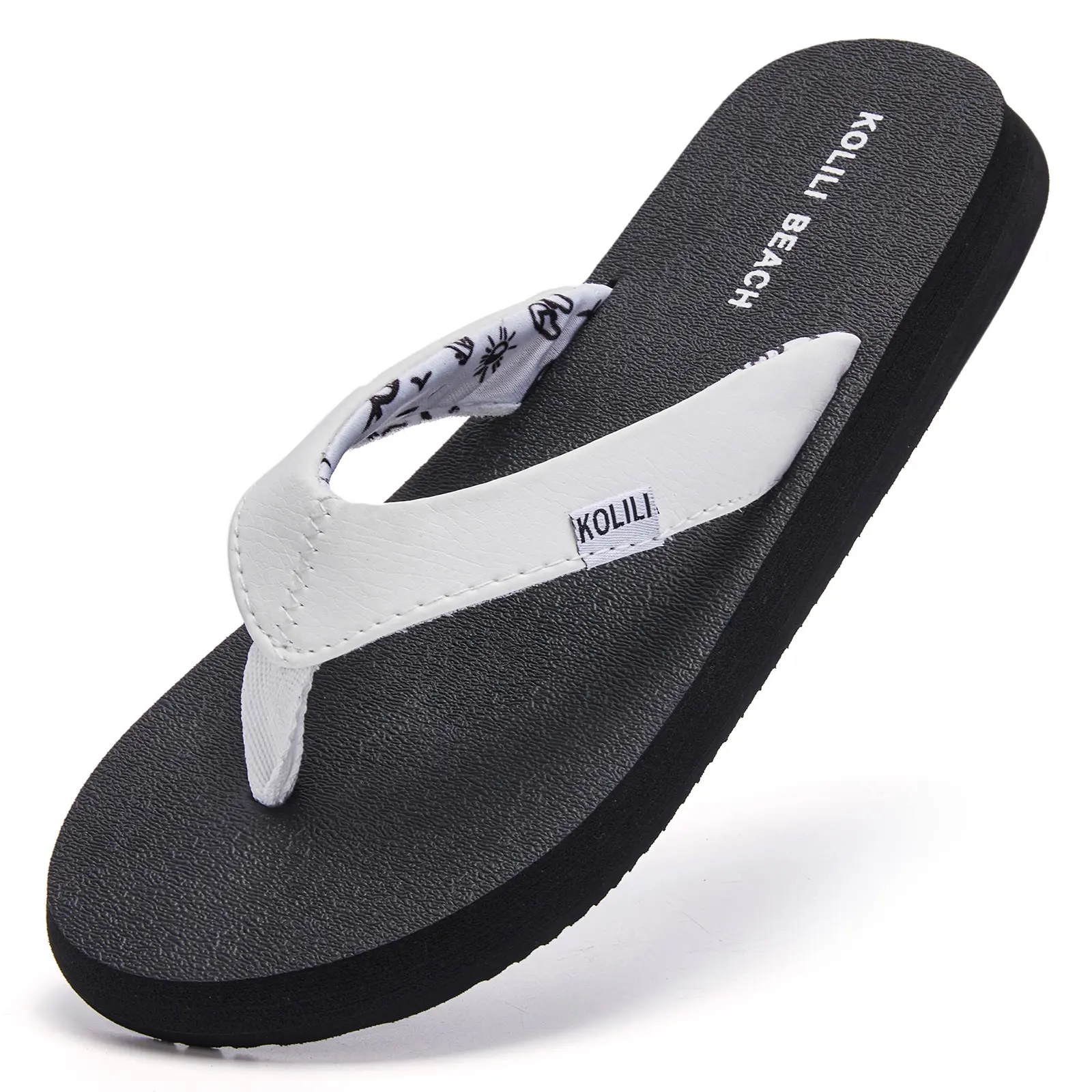 KOLILI Women's Flip Flops, Cushioned Flat Thong Sandals, Comfortable Breathable Slip-On for Summer Beach Walking, Breathable Sandals, Footwear, Flat Sandal Shoes tiktokshopbacktoschool