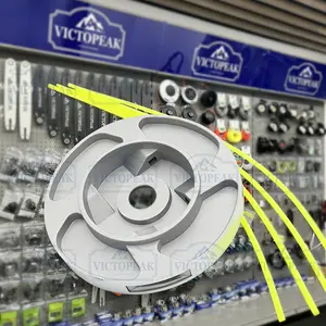 Universal Brush Cutter Head with Four Trimmer Lines for Brush Cutter New Color Aluminum Plate Cutting Reed Grass Head, Universal Reed Grass Head, Durable and Versatile Reed Grass Tool, Ideal for Gardening, Grass Trimmer Accessories