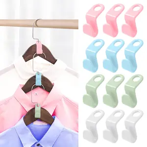 40-Pack Hanger Hooks | Space-Saving Wonder! Lightweight & Easy to Install, Double Your Clothes Storage – Colors Sent Randomly Organiser