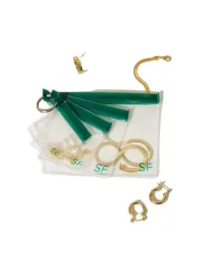 Sterling Forever Jewelry Organizing Pouches Set of Four – Clear Travel Jewelry Storage Pouches – PVC Plastic Pouches for Neat, Tangle-Free Accessories.