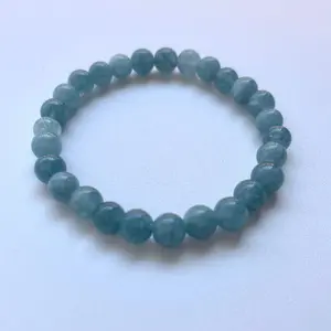 Aquamarine 6mm Bracelet - Natural Stone Bracelet for Women