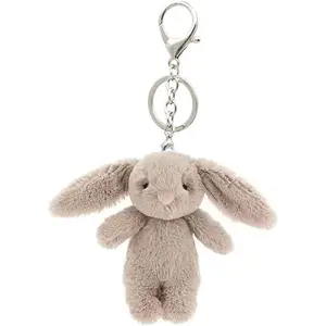 Cute Bunny Plush Keychain for Backpack, 3.5" Mini Rabbit Keychain Purse Charm, Kawaii Bunny Pendant, Soft Plush Keychain for Women, Cute Gift for Birthday, Valentine's Day, Back to School, Adorable Bag Accessory, Keychain Accessory, Bunny Charm