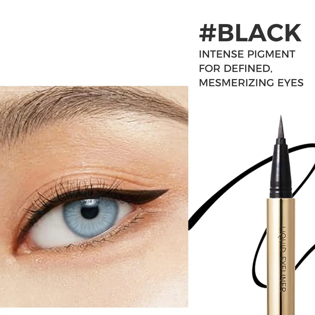 MINISO Waterproof Liquid Eyeliner Pen | Long-Lasting Smudge-Resistant Precision Eyeliner for Smooth, Defined Eye Makeup