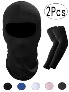 2Pcs Balaclava Ski Mask+Arm Sleves for Men and Women, Winter Protective Face Mask, Shiesty for Skiing, Snowboarding & Motorcycle