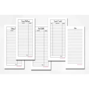 Mini Cash Stuffing Book Refills