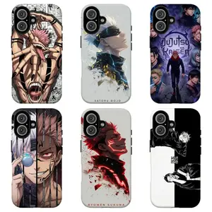 FL-JJK Ryomen Sukuna & Gojo Phone Case Cool Aesthetic Manga ProtectionCover For iPhone 11 12 13 14 15 16 17 Air Pro Max for Samsung S26 S25 S24 S23 S22 S21 Case,Gift for her/him
