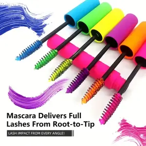 Colored Eyelash Mascara, Volumizing Natural Thicker and Fuller Lashes, Moringa Oil, Beeswax, Carnauba, Rice Bran, Flexible Brush, Waterproof, Long Lasting, Non-Toxic Organic Natural Oils,  Makeup, Cosmetic