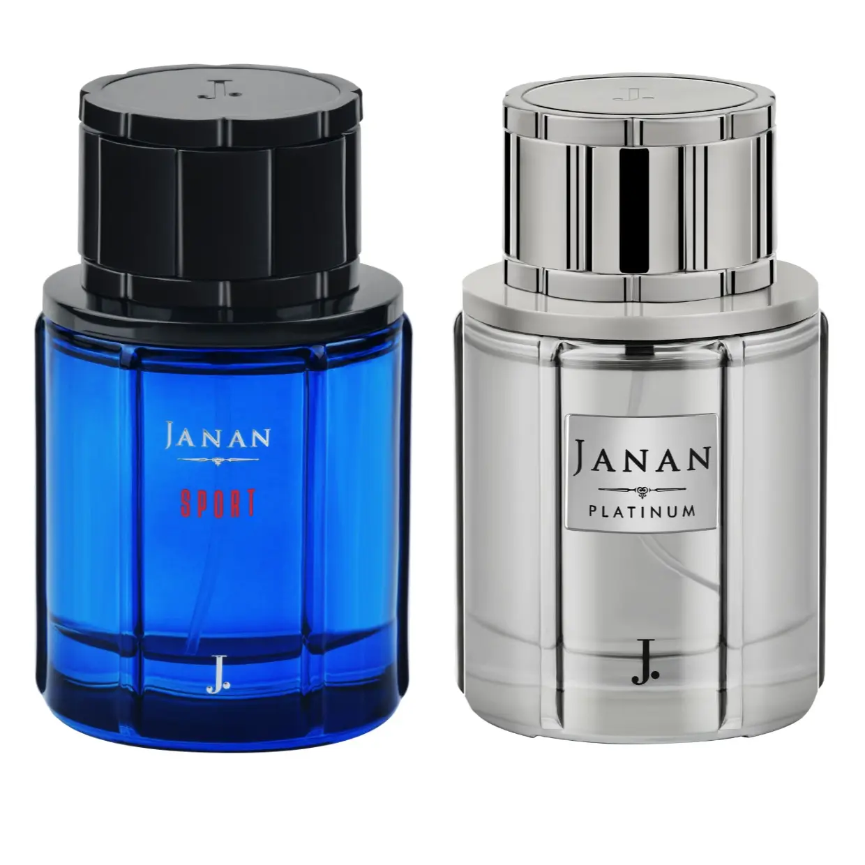 J DOT FRAGRANCES Janan Sport & Janan Platinum 100 ml EDP Spray Bundle, Men's Daily Wear Cologne with Woody Musky Scents & Warm Cedar Musk, Bold Woody Fragrance, Vanilla Scents, Bottle Set Men's Fragrance