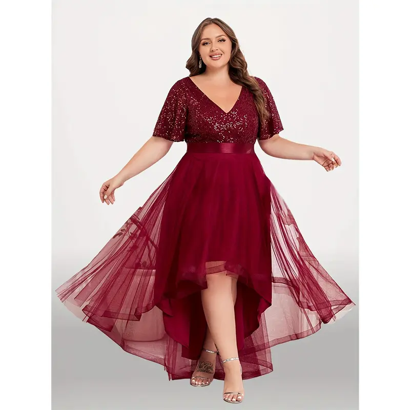burgundy plus size sweater dress - TikTok Shop