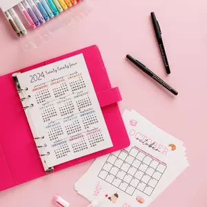 The Beginner Starter Kit - Budget-Friendly Self-Care Journaling Set with 29 Color Options, 15 Dual-Ended Highlighters, 2 Black Markers, and 11 Pages for Easy Start