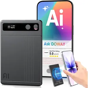 AI Voice Recorder - AI Note Taking Device with Transcribe & Summarize, Support 118 Languages, 64GB APP Control, AI Noise Cancellation, Clear Audio Recorder for Lectures, Meetings, Calls
