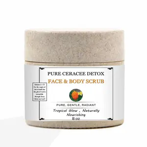 Herbal Jamaica Honey & Ceracee Face Scrub 4 oz - Natural Cleansing Exfoliant for Brightening, Moisturizing, and Irritation Relief - Skincare, Comfort, Skin Repair