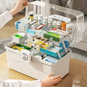 1 unit. Multifunctional waterproof medicine storage box/file storage box - multipurpose storage and organization supplies/file storage boxes/storage and organization supplies, Medical Supplies Organizer