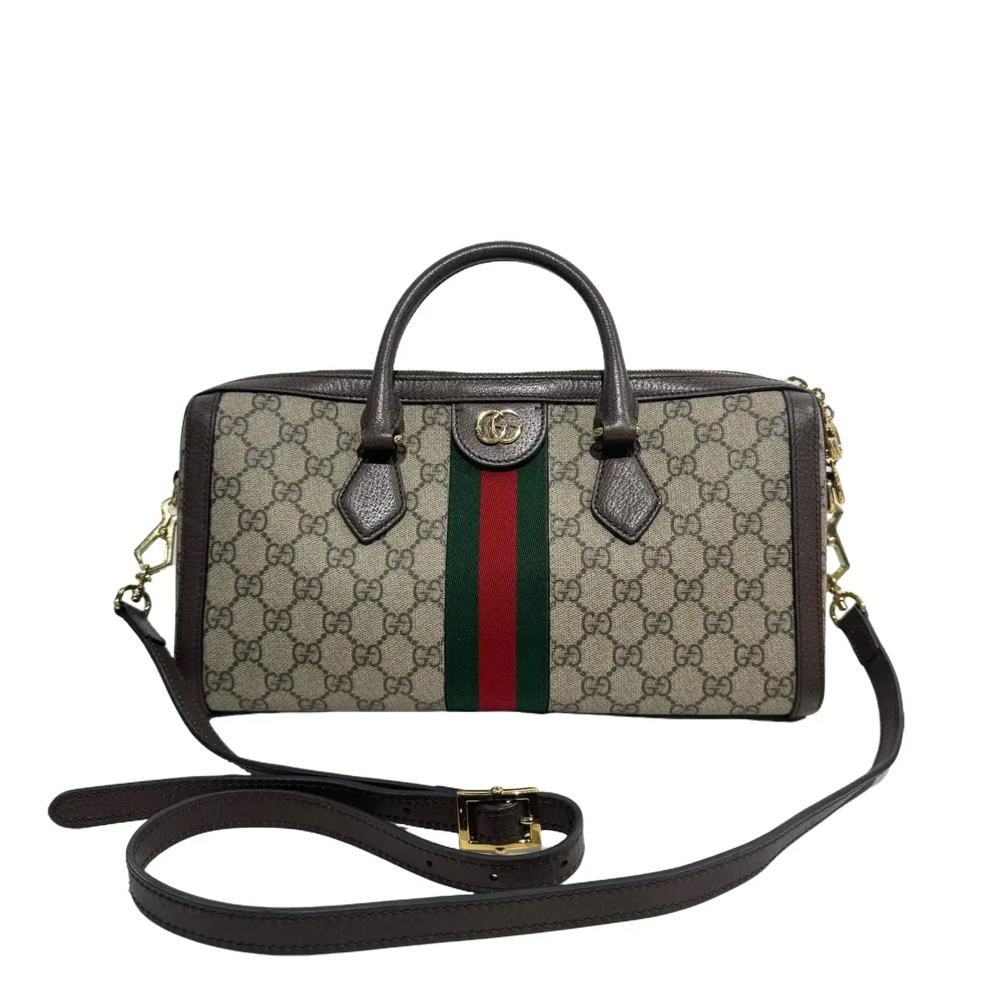 Pre-owned GUCCI Ophidia GG Supreme Web Crossbody Bag