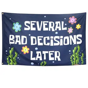 Cool Funny Flags for Room Guys, Meme Banner for College Dorm, Bedroom Wall Decor, Man Cave Fraternity Decoration, No Power Needed