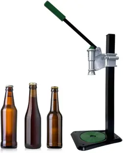 Heavy Duty Bench Bottle Capper – Adjustable 26mm Beer Bottle Capping Machine for Home Brewing, Manual Metal Crown Capper Tool