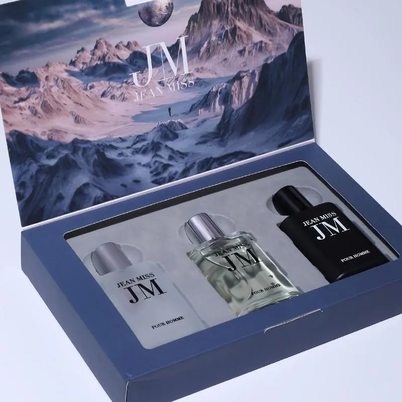 Men's Perfume Set, 3-Count Long-Lasting Cologne Fragrance, Fragrance Sets, Daily Use, Gift for Boyfriend & Men