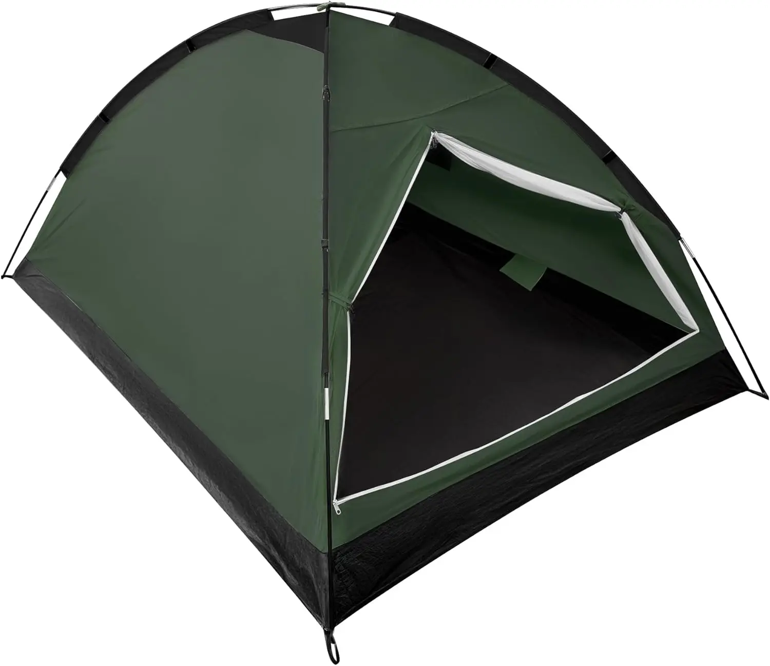 Third Choice Tents for Camping 2 Person Dome Tent 190T Polyester Waterproof 1.5kg Lightweight Easy Install Military Green