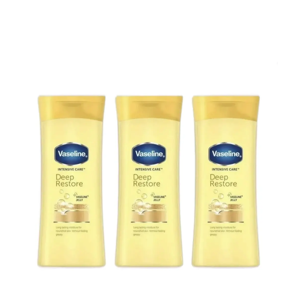 Vaseline Intensive Care Deep Restore Lotion, 100 ml Each, Pack of 3 Body Care Moisture Daily