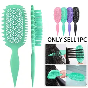 Breathable Hollow Design Hair Brush, Anti Tangle Brush, Detangling Hairbrush, Multi-Color Options, Easy Detangling & Styling Tool, Perfect for Curly Hair Care