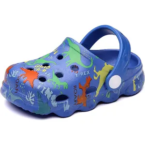 L-ADD111  Kids Cute Clogs Cartoon Garden Shoes Boys Girls Slides Slippers Indoor Outdoor Children Water Shower Beach Pool Sandals