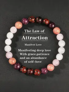 Unisex Garnet Crystal Bracelet, High Quality Bracelet, 8mm Beads Energy Jewelry, Achieve Deep Love with Elegance & Patience, Spiritual Success Accessory, Healing Crystal Bracelet