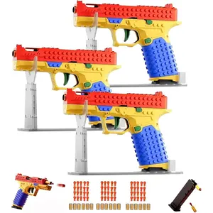 DIY Tactical Building Block Toy Blaster – Strategy Team Play Construction Set, Assemble Your Own Soft Bullet Launcher, Outdoor Adventure Game Kit, Creative Festival Gift Idea for Boys, Girls & Friends