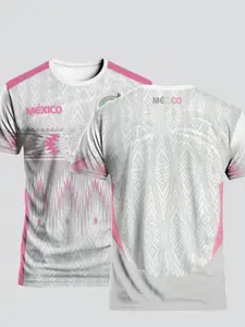 New Mexican Style Men's Soccer Jersey, Comfortable Breathable Fabric, Ideal for Matches, Training & Casual Wear, Printed Design
