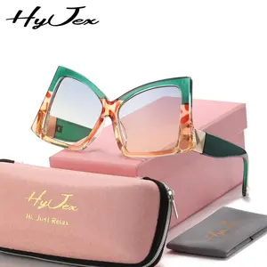 HyJex Unisex Cat-eye Oversized Irregular Sunglasses Outdoor Activities Sunglasses UV400