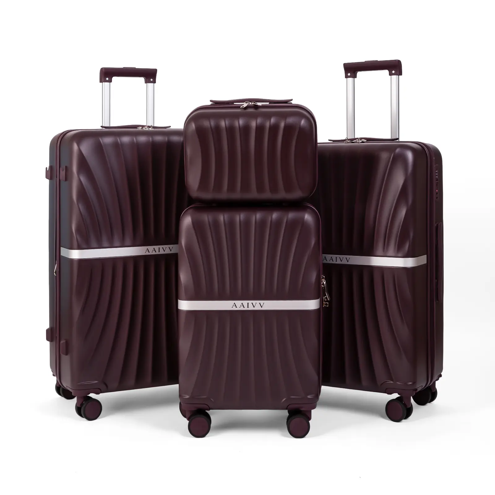 4 PCS Luggage Sets, with Double Spinner Wheels Expandable ABS Travel Suitcase Set, TSA Lock Hardshell Durable Traveling Bag Luggage Sets (13/20/26/28in) summervibes