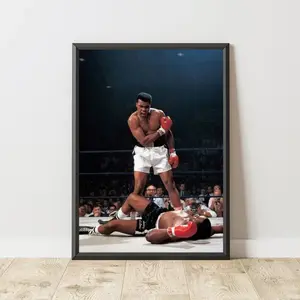 Muhammad Ali Poster, Muhammad Ali Print, Muhammad Ali Wall Art, Vintage Sport Poster, Vintage Boxing Poster, Vintage Boxing Wall Art Decor Decoration