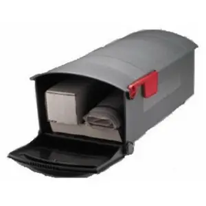 Solar Group Medium Polypropylene Outdoor Rural Mailbox - Black