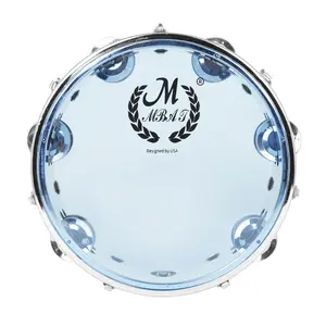 8 Inch Ring Drum, 1 Count Stainless Steel Circle Drum, Musical Instrument for Teenager & Adult, Music Accessories for Home & Studio, Percussion Instrument