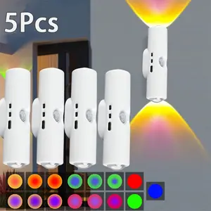 Intelligent sensing RGB night light, with adjustable three-color mode, USB-C charging, magnetic installation, and support for gradient atmosphere lighting effects.