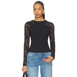 Free People x Intimately FP No Excuses Long Sleeve In Black