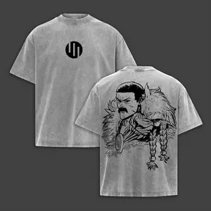 Thragg Invincible Universe Warrior Double Printed Vintage Washed Heavyweight Cotton T-Shirt Unisex Casual Tee, TV show Top Trending Comic Tshirt trendy t-shirts comic tshirt ,graphic tee,vacation outfits men gifts dailywear