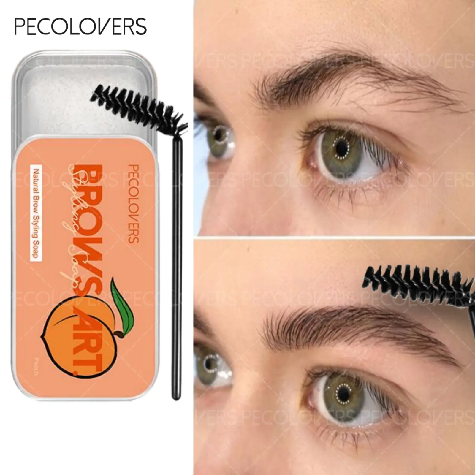 1PC Waterproof Eyebrow Soap Transparent Long Lasting Brows Styling Gel Smudge Proof Eyebrow Gel 3D Brows Styling Wax Precisely Sculpted Brows