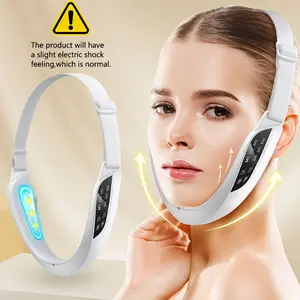 V Face Lifting Device, Firming Facial Massager, Dual Chin Reduction, Electronic V-Shape Design, 6 Modes, 8 Adjust Settings, Facial Beauty Instrument