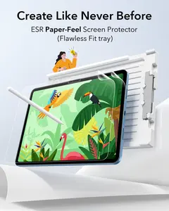 ESR 2 Pack Paperlike Screen Protector for iPad Pro 13/11 & iPad Air 13/11, Write and Draw Like on Paper, Scratch Protection with Easy Application Tray, Thin and Responsive, Matte Finish