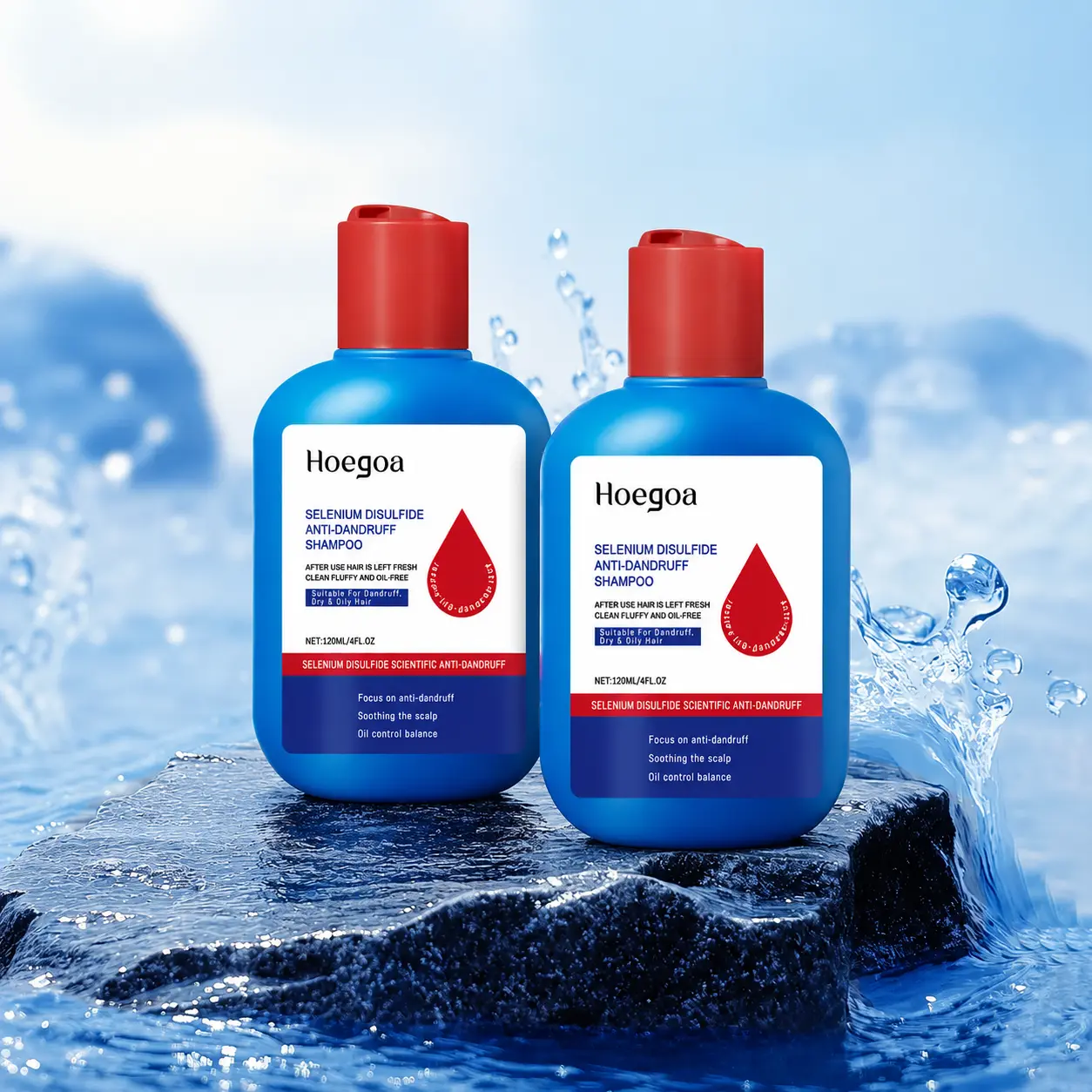 [Buy 1 Get 1 Free]Selenium Disulfide Hair Care Shampoo: Anti-Dandruff Anti-Itch Oil Control Refreshing Scalp Cleanser Shampoo 120ML for Men and Women, Gentle Comfort Cleansing Conditioner Hair Care