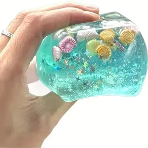 4 Pack Ocean Shell Stress Relief Toy, Realistic Rubik's Cube Squeeze Toy, Infinite Decompression Fidget Toy, Stress Relief Fidgeting, Perfect for Anxiety Relief, Stress Reduction, Birthday Gift, Easter Basket Stuffers, Anxiety Relief Products