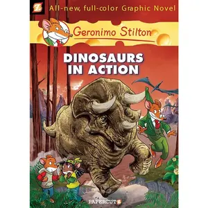 USED-Geronimo Stilton Graphic Novels #7: Dinosaurs in Action! by Stilton, Geronimo (Hardcover)