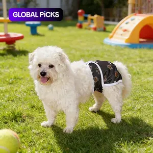 Reusable Dog Diaper, No More Heat Mess! Leakproof Reusable Female Dog Diaper Soft Breathable Washable  Ideal for Puppy Heat Period，Washable Female Dog Diaper, XS to Xl, Comfortable and Stylish, Soft Material, Durable Design, High Absorption