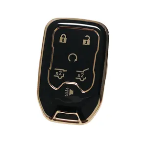 for Chevrolet Car Key Protection Cover Soft Durable Tpu Material 360 Degree Protection Fits Gmc Silverado Suburban Tahoe Acadia Sierra Terrain Yukon Car Key Protector Car Key Accessory
