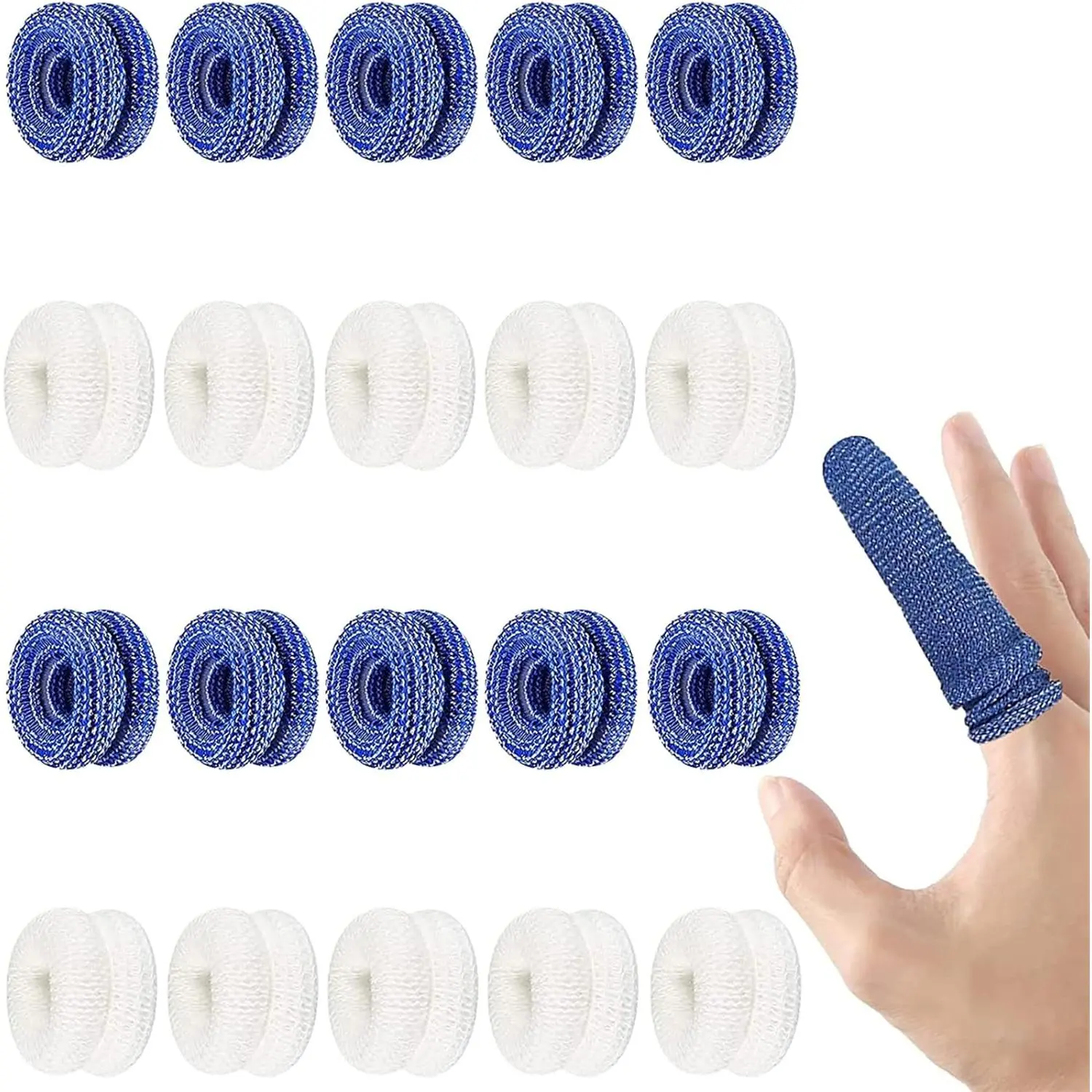 Finger Bandage 20 PCS Finger Cots Finger Protector First Aid Tubular Bandages Finger Sleeves for Finger Sprains Swelling Healthcare